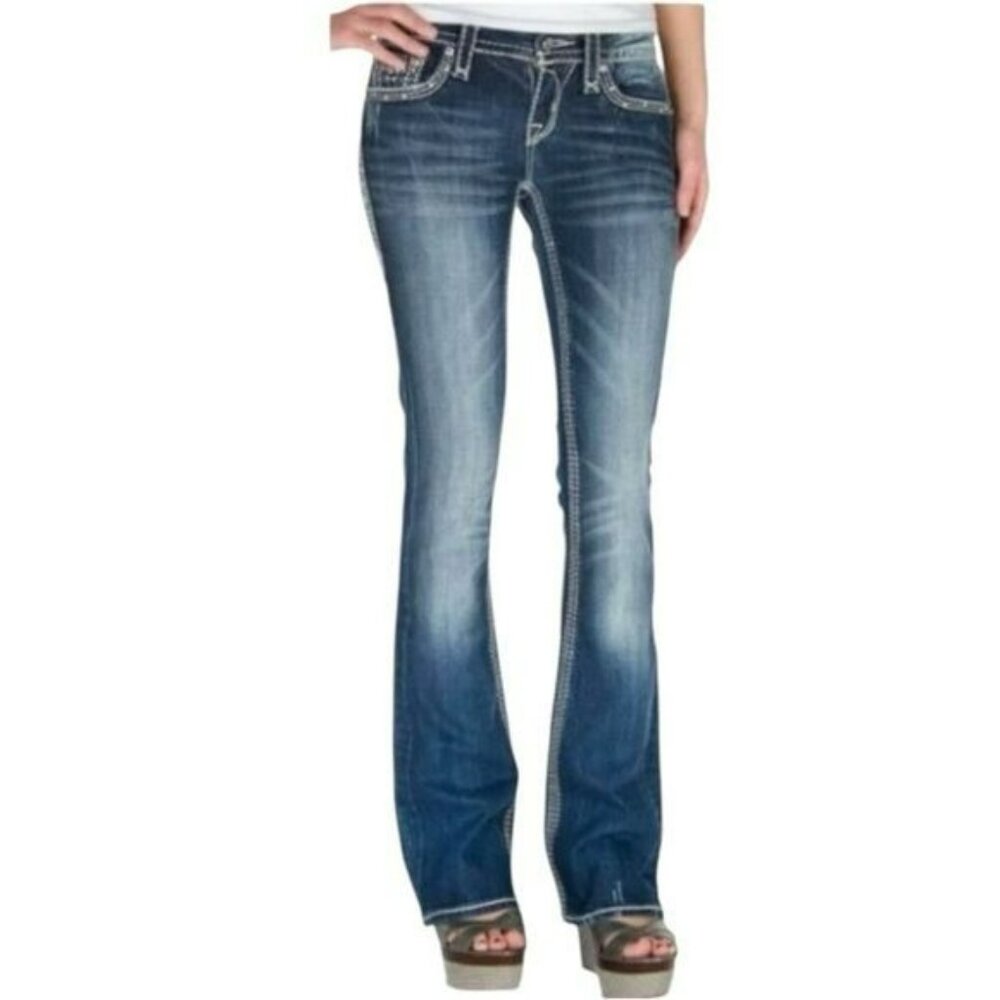 Rock Revival Tess Boot Embellished Jeans